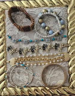 Vintage costume jewelry bracelets