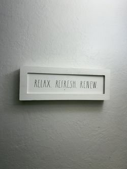 Bathroom decor signage