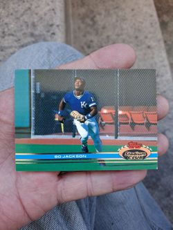 Vintage 1991 Topps Stadium Club Bo Jackson #224 - KC Royals. Excellent Condition
