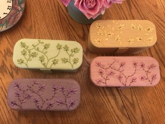 4 Jewelry Boxes- Sweet Satin Jewelry Boxes