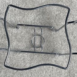 Sienna By Godinger Casserole Dish, Chrome Warmer Stand.  Stand Only As Shown