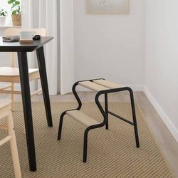 Metal and wood step stool