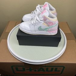 Air Jordan 1 Paint Drip Special Edition - youth size 4.5 = womens size 6