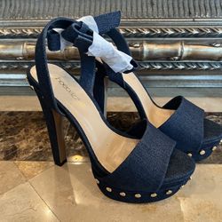 Denim Heels Size 7