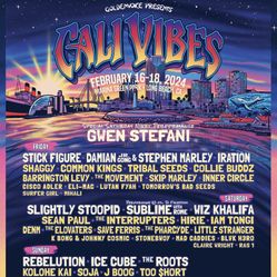 Cali Vibes Festival 3 Day Tickets! General Admission!