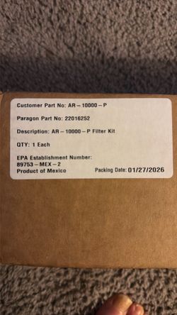 Manitowoc AR-10000-P filter kit