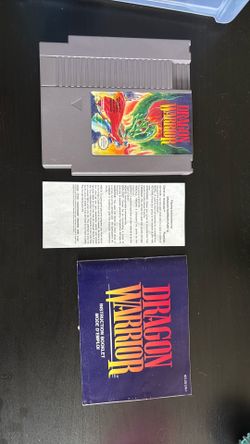 DRAGON WARRIORS-NES GAME AND MANUAL