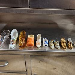 Antique/Vintage Glass Shoe  Collection 