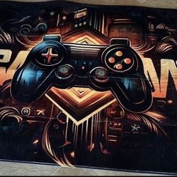 New Gaming rug. Awesome Gift  For The Gamer. 