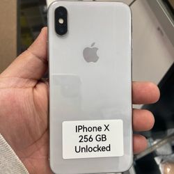 iPhone X 256GB Unlocked Cash Or $50 Down 