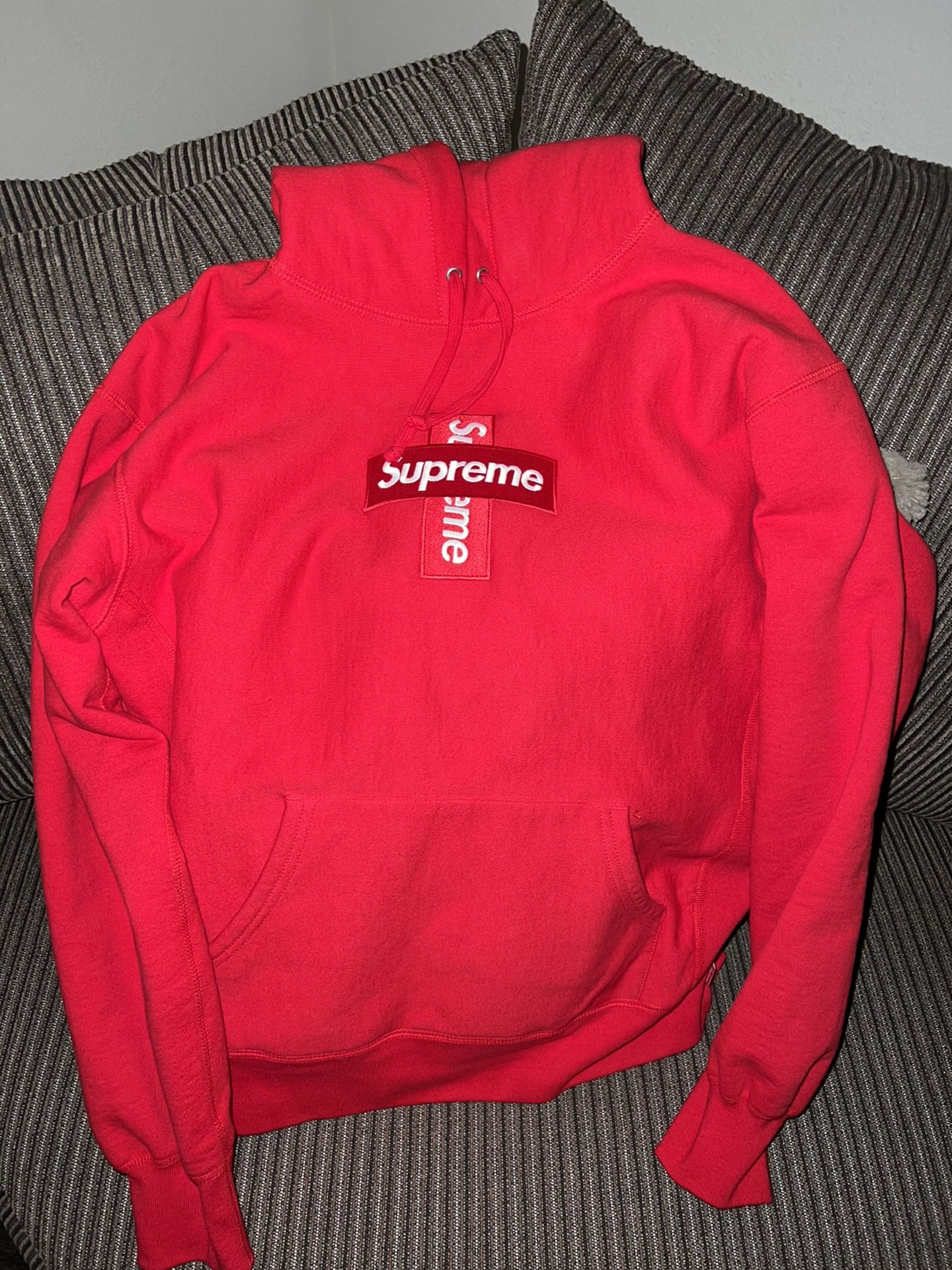 Supreme Cross Box Logo Hooded Sweatshirt