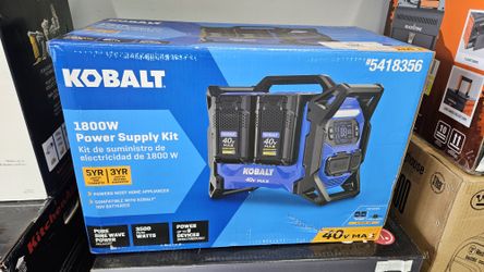 Kobalt K40 1800 Watts Portable Power Station Kit Brand New!!!