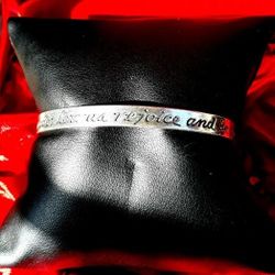 Sterling Silver 925 Positive Affirmation Bracelet 