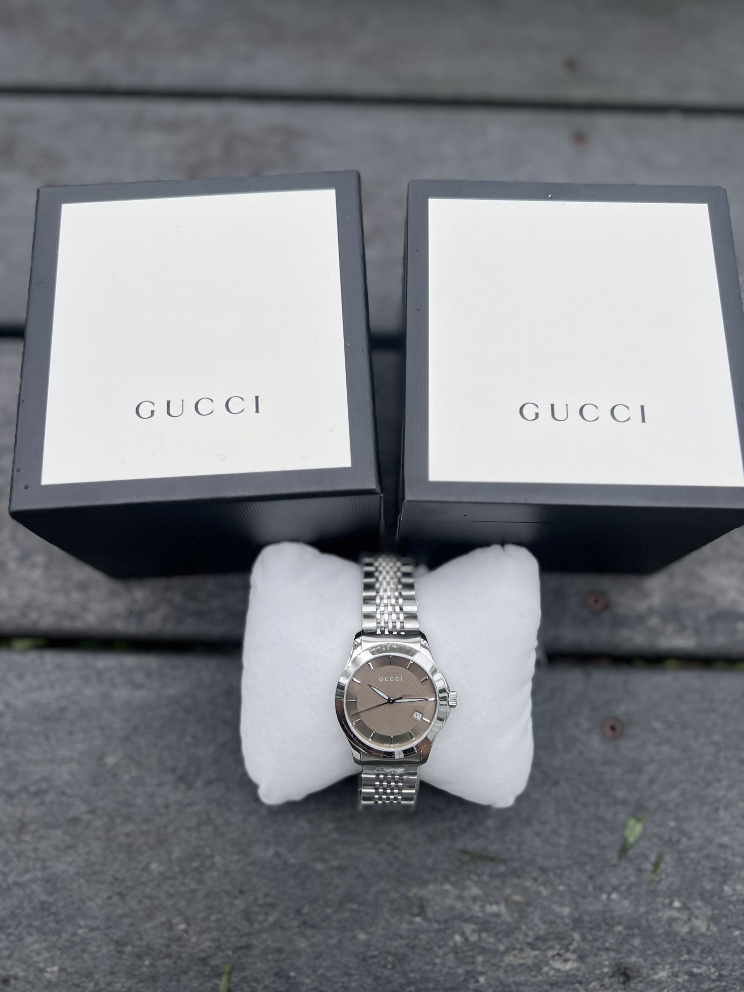 Gucci Mens Brown Dial Watch