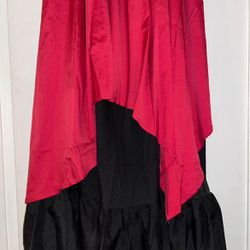 New! Red & Black Skirt, 2X