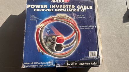 Power Inverter Heavy Duty Cables 6’ Length’ Don’t Ask If Still Available’