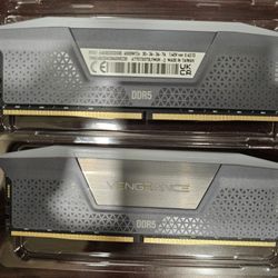 CORSAIR VENGEANCE RGB DDR5 64GB (2x32GB) DDR5 6000MHz CL30 AMD EXPO Intel XMP iCUE Compatible Computer Memory – Gray 