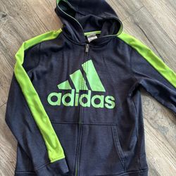 Adidas Zip Up Hoodie Youth Large