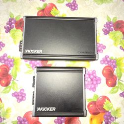 Kicker Cxa360.4 and A Kicker Cxa800.1 