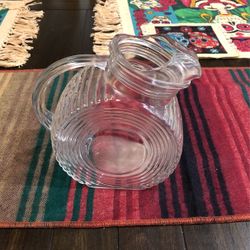 Federal Glass Tilted Quart Size Pitcher 