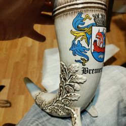 Bremerhaven Horn Beer Stein 