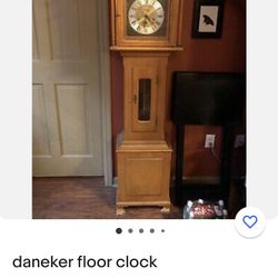 Rare Vintage Daneker Floor Clock 