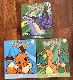 Factory-sealed 2024 McDonald’s Pokémon Sticker Activity Boxes