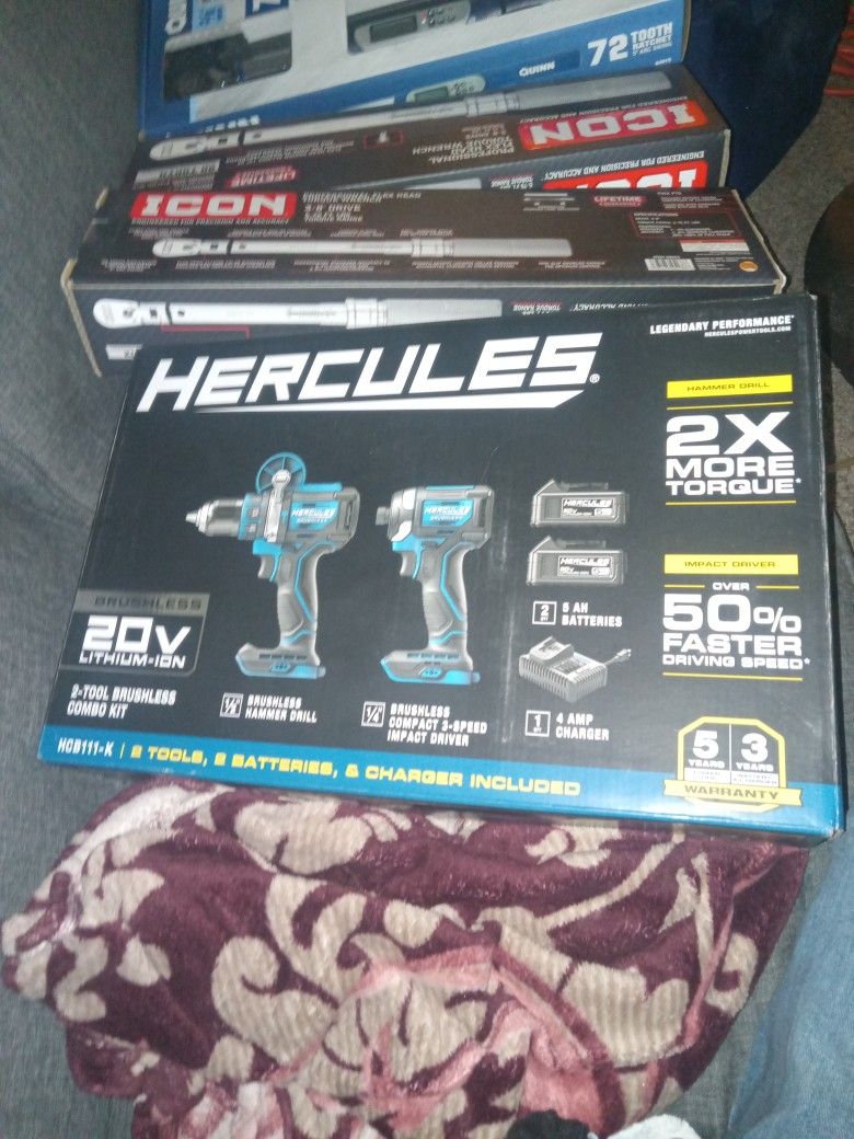 HERCULES 2 TOOL/ 2 BATTERIES /& CHARGER INCLUDED