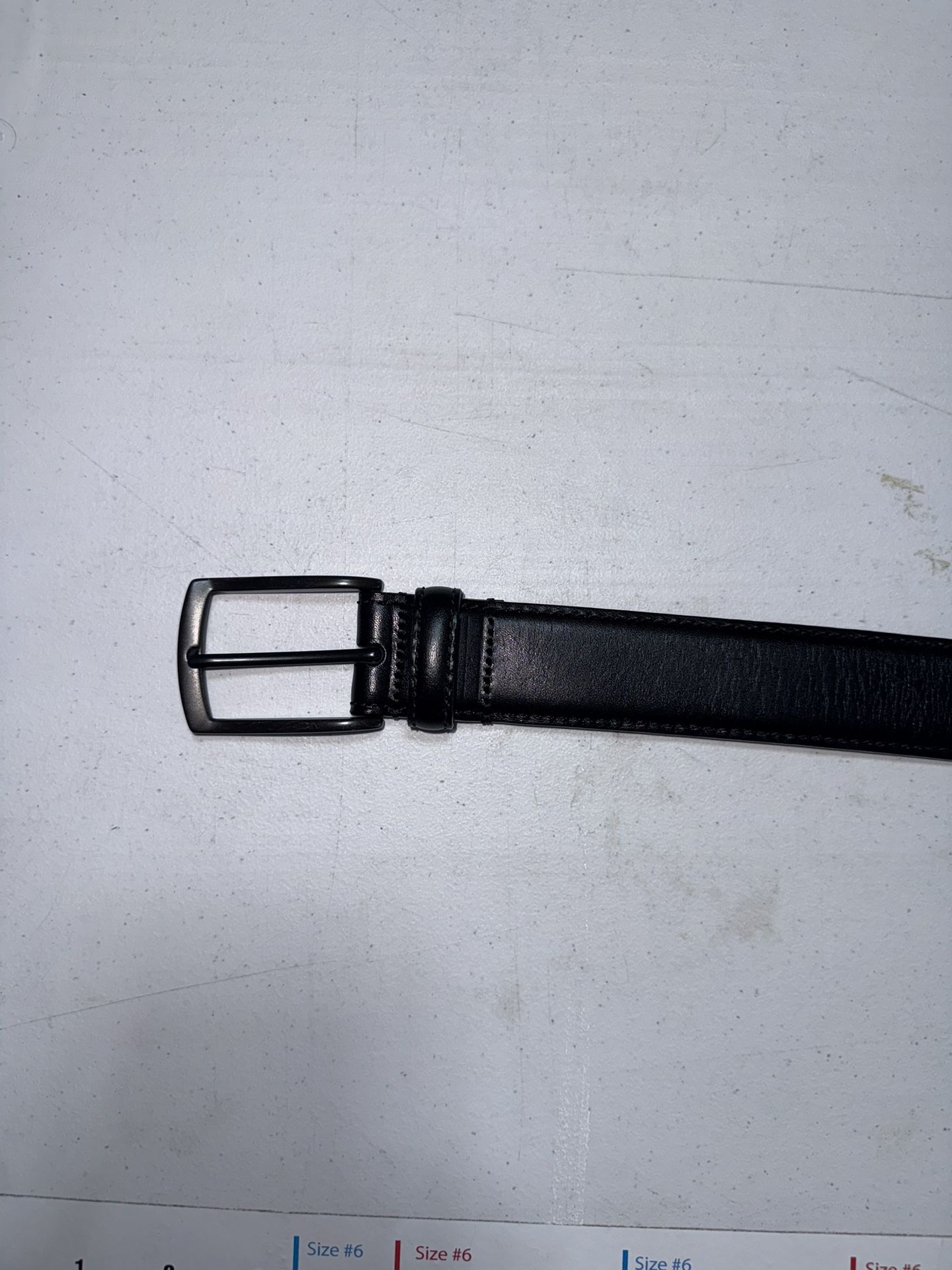Black Leather Dress Belt