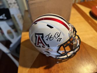Signed University of Arizona Football Helmet By Tedy Bruschi