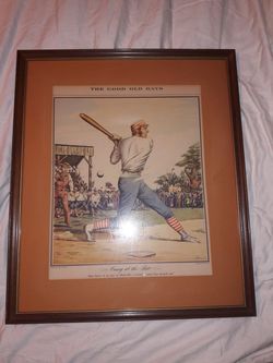 Baseball Antique : Casey At the Bat Artwork