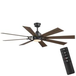 Home Decorators Collection Makenna 60" Ceiling Fan — Matte Black