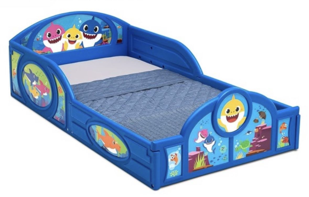 Baby shark Bed With Mattress 