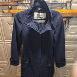 Burberry London Wool Coat Size Medium 