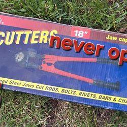 18" NEVER OPENED BOLT CUTTERS