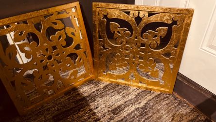 Gold designed mirrors