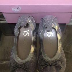Silver Ballet Style Shoes Size 1