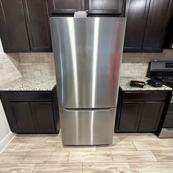 Insignia Stainless Steel Fridge - Excellent Condition