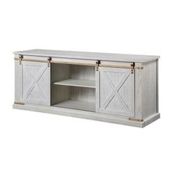 TV console 72” Antique White Rustic Farmhouse Style 72.0W x 29.7H x 20.0D $599 
