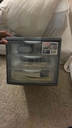 Sterilite 3-Drawer Desktop Storage Unit