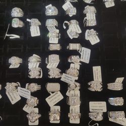 Assorted Moissanite Rings 