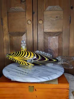 Murano Glass Fish Decanter 