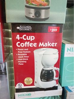 Kitchen Gourmet 4-Cup Coffee Maker