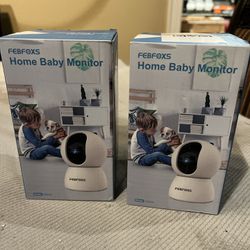 FEBFOXS Home Baby Monitor Security Camera Model XM628 Lot Of 2
