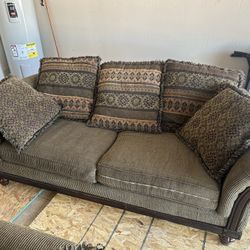 Sofa With Matching Love Seat