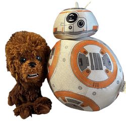 Star Wars Chewbacca And The Force Awakens Plushies Set Clean