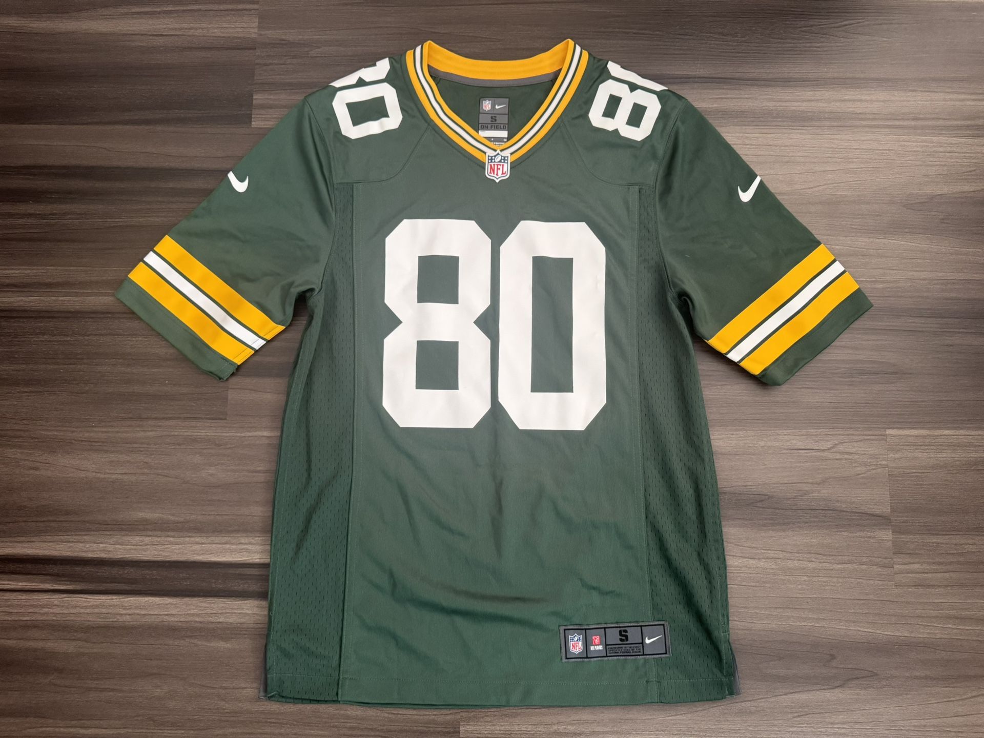 Nike On Field Green Bay Packers Jimmy Graham #80 Home Green Jersey Sz Small