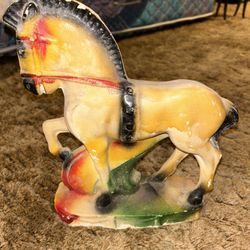 Vintage, Carnival, Chalkware Horse