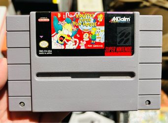 Krusty's Super Fun House SNES Cartridge