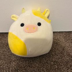 Yellow Stuffed Animal Cow Plushie 